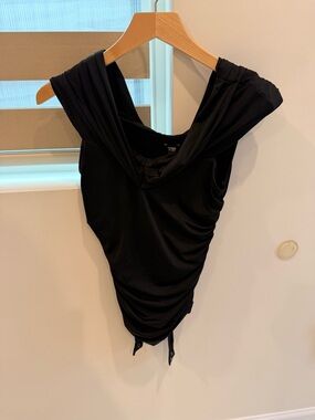 Express Black Sleeveless Body Contour Top
